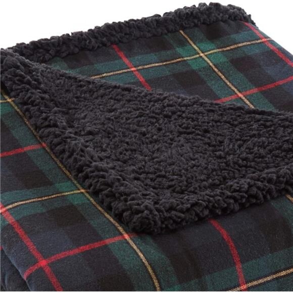 Blanket, Super Soft Reversible Sherpa & Brushed Fleece Bedding, Throw Blankets - Picture 2 of 5